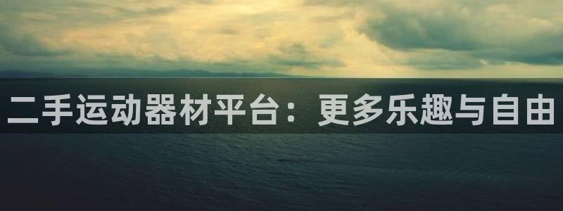 fb体育集团官网首页：二手运动器材平台：更多乐趣与自